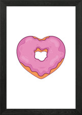 Donuts Framed Wall Art Poster