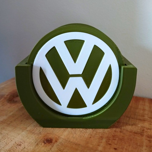 Printed coasters and holder - 3d,