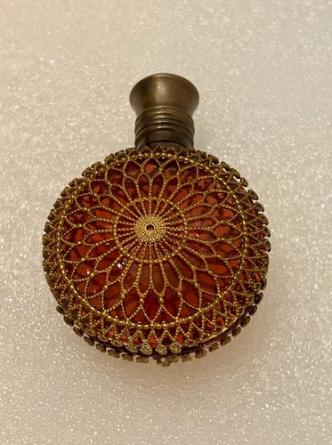 Antique gilt metal cranberry - metal,