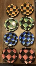 Color Checkered Plates Funky