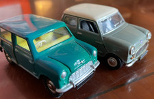 2X Model Cars Oxford Diecast Austin Mini Saloon Dinky Morris Traveller 1/43 BMC
