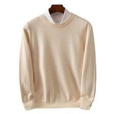 Men’s Wool O-Neck Twist Knit