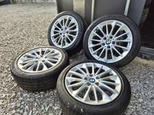 ?Genuine Bmw 17 inch alloy wheels 5x120 with MATCHING TYRES 7m++ 1 SERIES