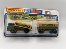 Matchbox Two Pack TP15 Mercedes Truck & Trailer Unopened on Near Mint Card