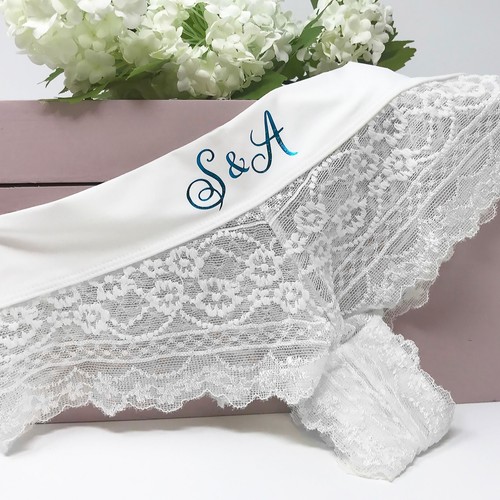 Personalised bride knickers - personalised,