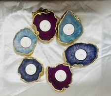 Agate Tea Light candle holder