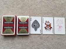 1969 VINTAGE TRUMANS BREWERY TRUBROWN ALE JARVIS PORTER ADV PLAYING CARDS