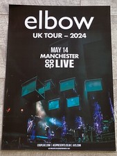 ELBOW Concert poster - Manchester 2024 live music band show tour Gig memorabilia