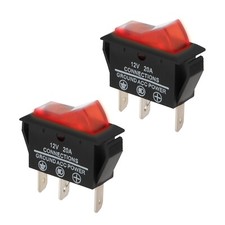 2Pcs 12v 20A 3-Pin 2-Position