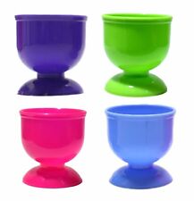 Egg Cups in 2 Assorted Bright Colours Novelty egg holder Kit 4pk