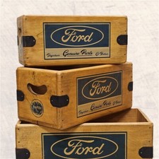 Ford Parts Vintage Box Wooden