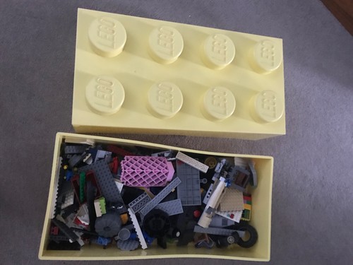 Lego storage box large - box, yellow