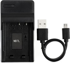 Norifon NB-7L USB Charger for Canon PowerShot G10, G11, G12, SX30 IS Camera