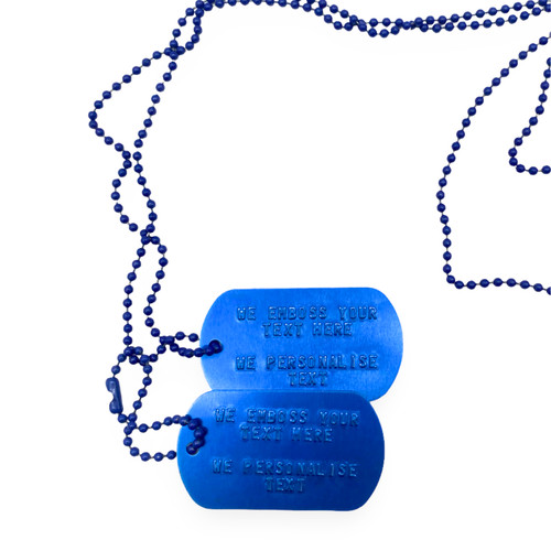 Personalised blue anodized - personalised,