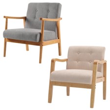 Wooden Frame Armchair Modern