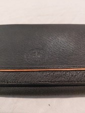 Preloved Smart vintage real crest logo  leather purse wallet. recondition Good