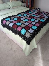 Vintage 44x74 granny squares - vintage,