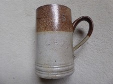 Antique 18th century Queen Ann salt glazed stoneware tankard c 1710 WR Ex mark