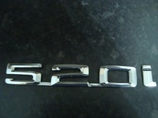 ORIGINAL BMW 520i BOOT BADGE x 2