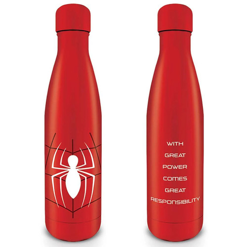 Spiderman metal drinks bottle - spiderman,