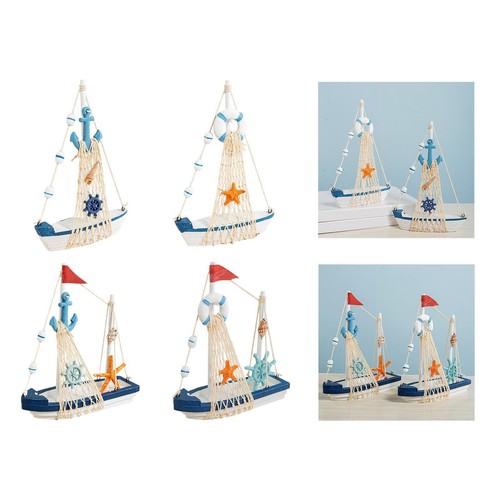 Mini sailboat model decoration - sailboat,