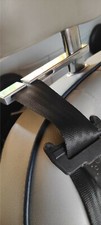 MG MGB MGC TRIUMPH SPITFIRE GT6 TR6 ALUMINIUM SEAT BELT GUIDE TIDY 160mm - PAIR