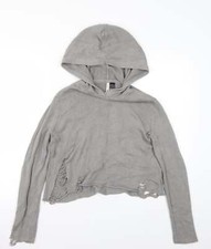 H&M Womens Grey Acrylic Blend