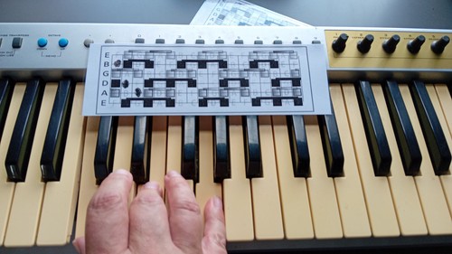 Easy guitar tab piano - piano, chord