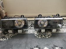 1991-1998 Genuine BMW E36 (PAIR) L/R Headlights Headlamps 0301087651 0301087652