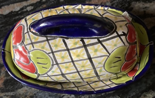 Ceramic butter dish with - ceramic,