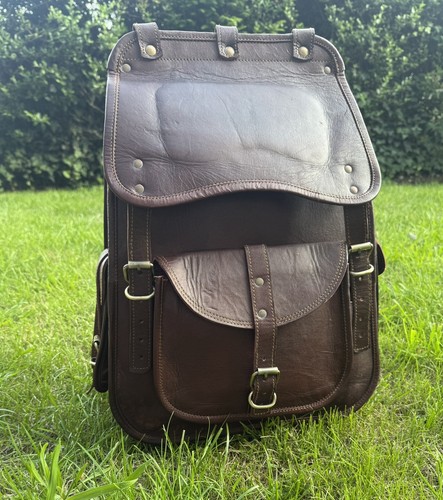 Vintage backpack leather - backpack,