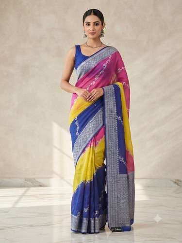 New saree with - saree, blouse