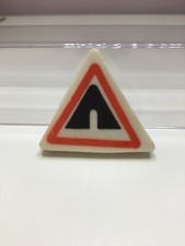 Vintage Warning Tunnel Traffic Road Sign Novelty Eraser 70s 80s