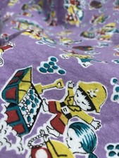 Vintage 1960s Pirates Screen Printed Brushed Cotton Fabric
