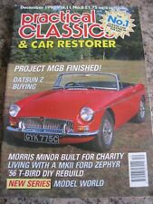PRACTICAL CLASSICS MAGAZINE DEC 1990 DATSUN Z MORRIS MINOR MKII FORD ZEPHYR T-BI