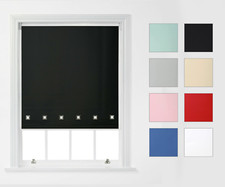 Square Eyelet Window Trimmable Roller Blind Premium Quality by A.Unique Home