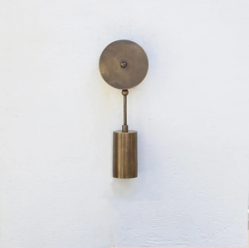 Aged brass wall sconce light - aged,