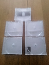 50 Used Clear plastic CD Jewel Case Insert Trays : Fits standard CD Jewel Case