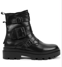 Fly London Jeda black leather