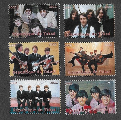 The beatles stamps set pop - the,