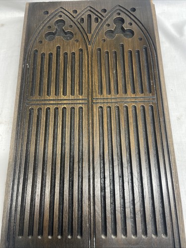 Carved gothic arch panel - gothic,