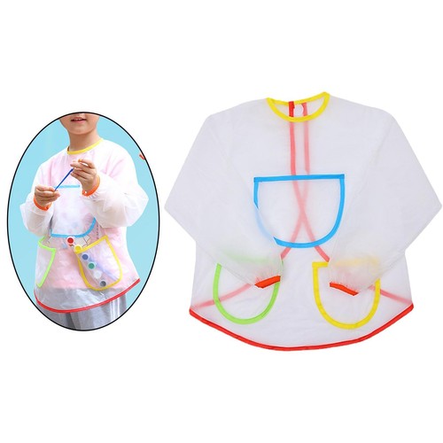 Kids long sleeve smock drawing - long,