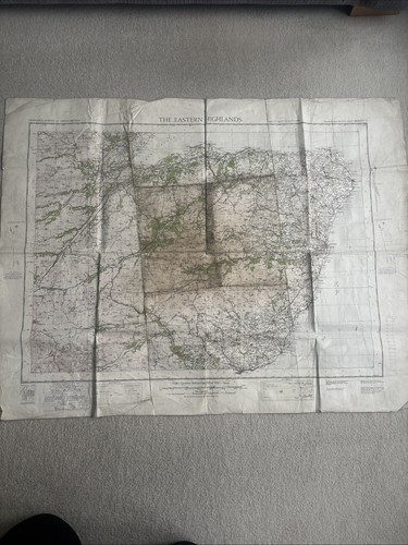 Vintage ordnance survey map - survey,
