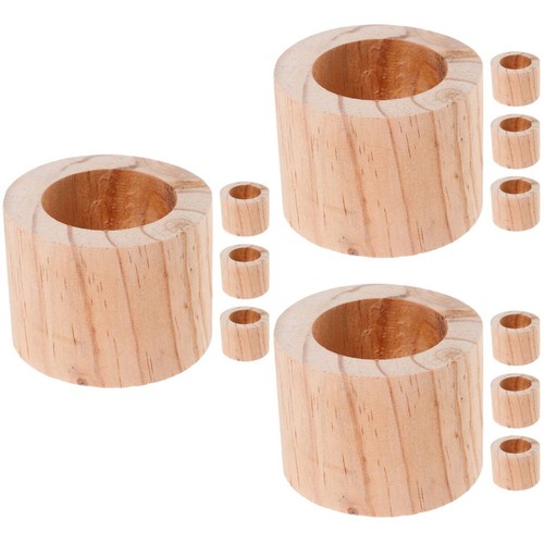 12pcs wooden succulents - wooden,