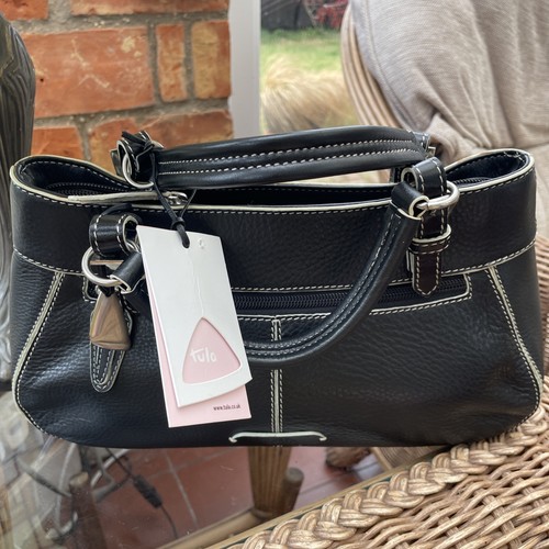 Tula black leather bag - black,