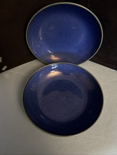 A  Rare Pair Of Blue Denby