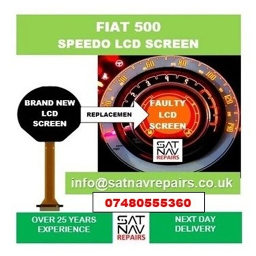 Fiat 500 speedometer lcd - 500,