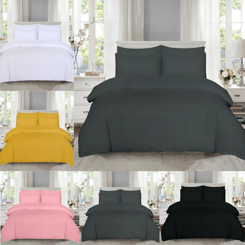 Plain duvet cover pillowcase - plain,