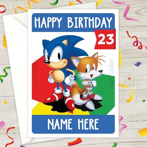 Sonic and tails personalised - and,