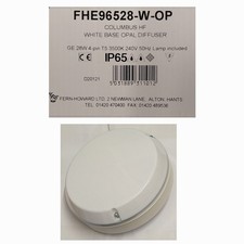 FERN HOWARD FHE96528-W-OP 2D 28W BULKHEAD WHITE BASE OPAL COVER